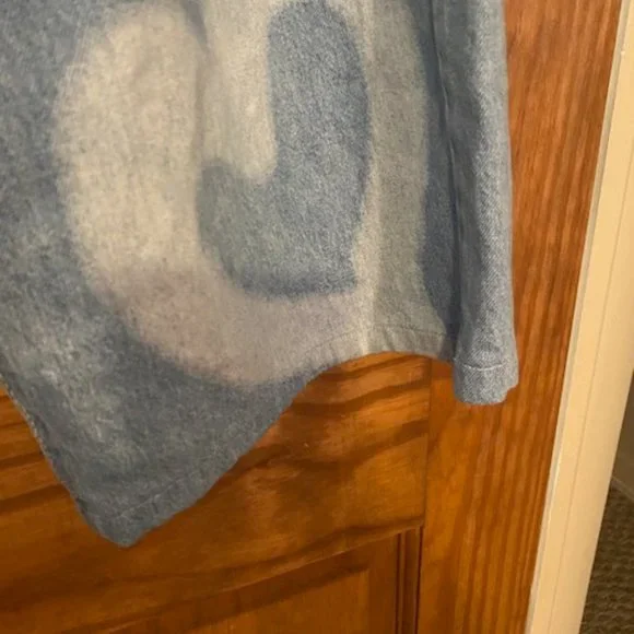 Shein Heart print Jeans size large wide leg - Picture 10 of 13